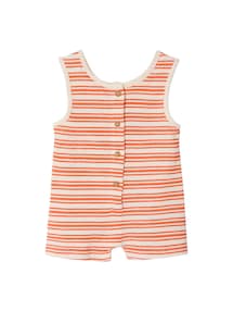 Baby Kurzoverall mit Streifen, Frottee