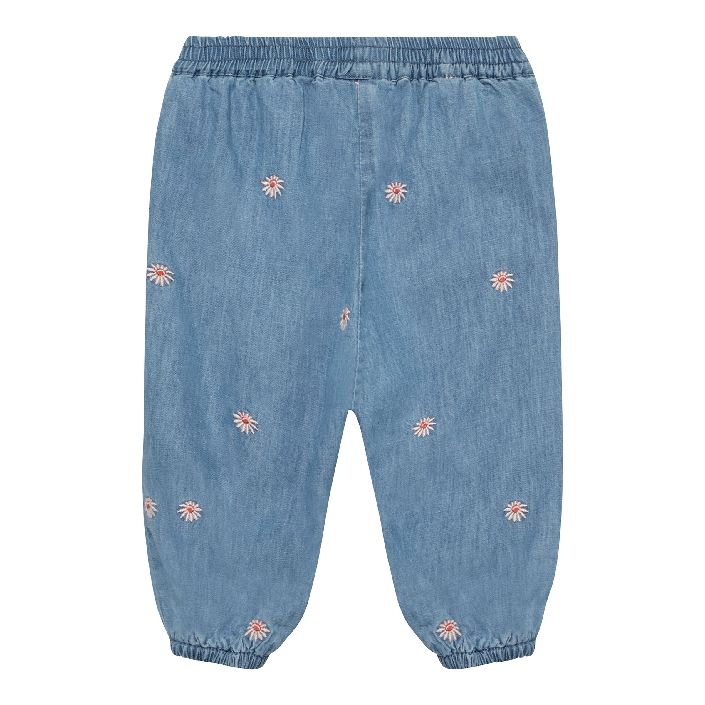 Minymo Chambray-Hose Denim Blumen