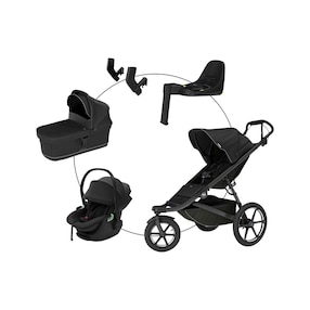 Kombikinderwagen Urban Glide 3 Magnetic Buckle Travel-Set inkl. Babyschale Maple und Isofix-Basis Alfi