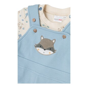 2-tlg Set Latzhose mit Shirt Cozy Friends