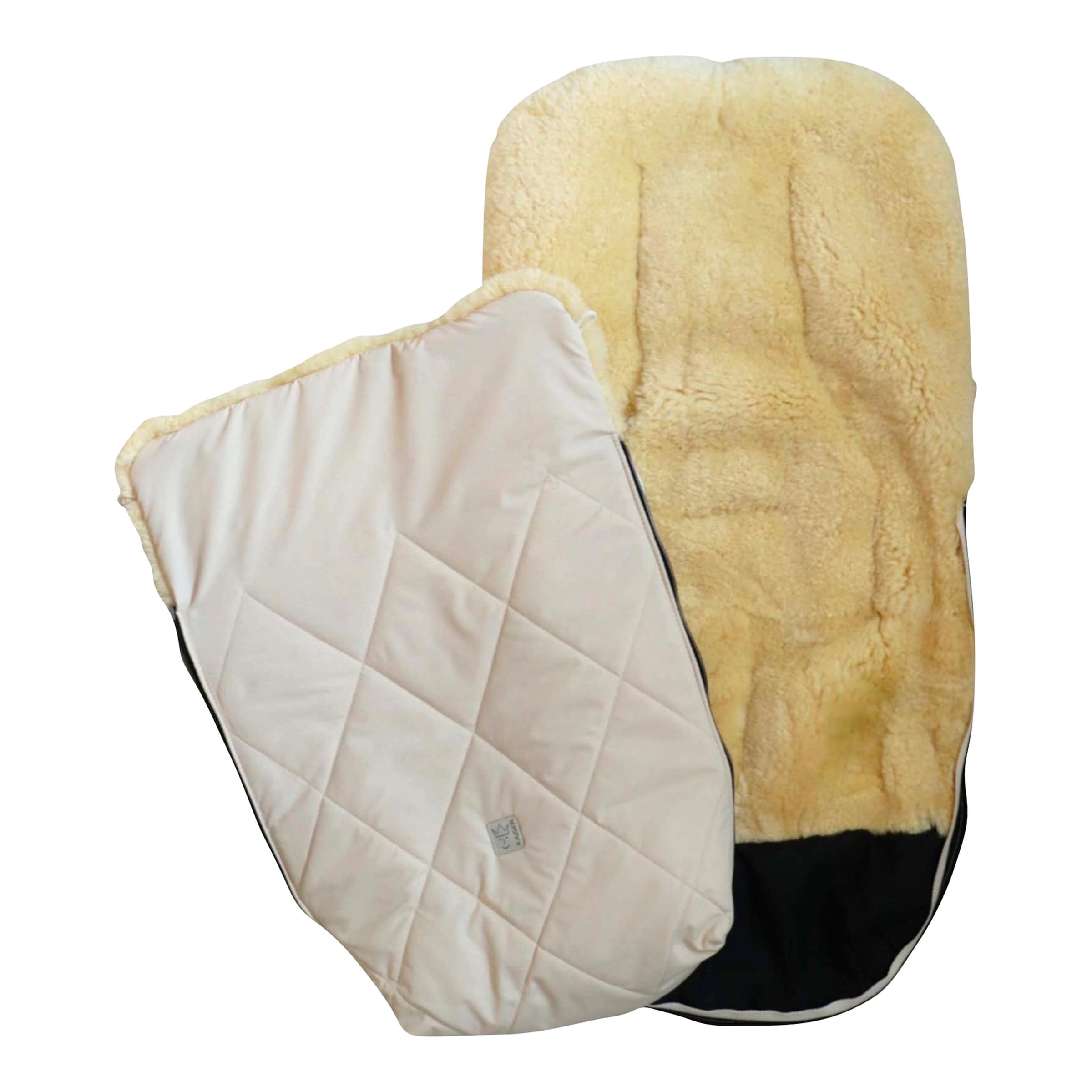 Kaiser Lammfellfußsack COOSY beige