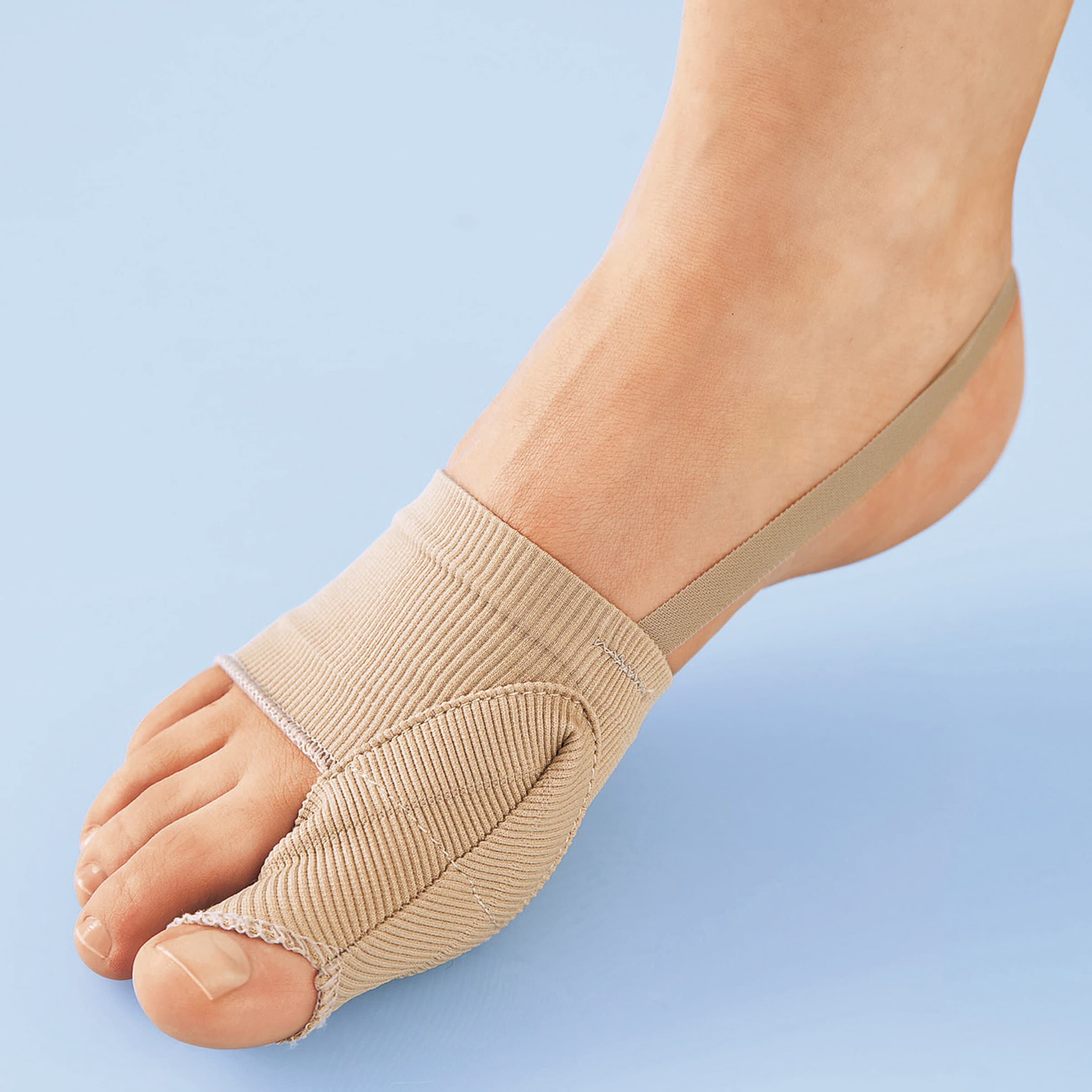 Hallux-Valgus-Bandage, 1 Paar beige