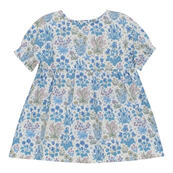 Liberty-Kleid kurzarm Blumen