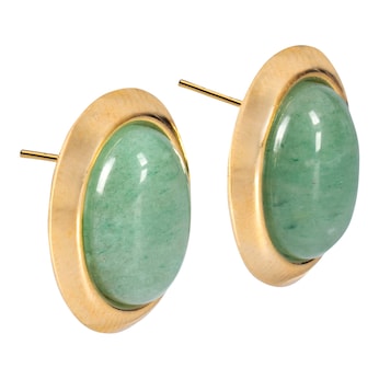 Clous d’oreille «Aventurine», 1 paire
