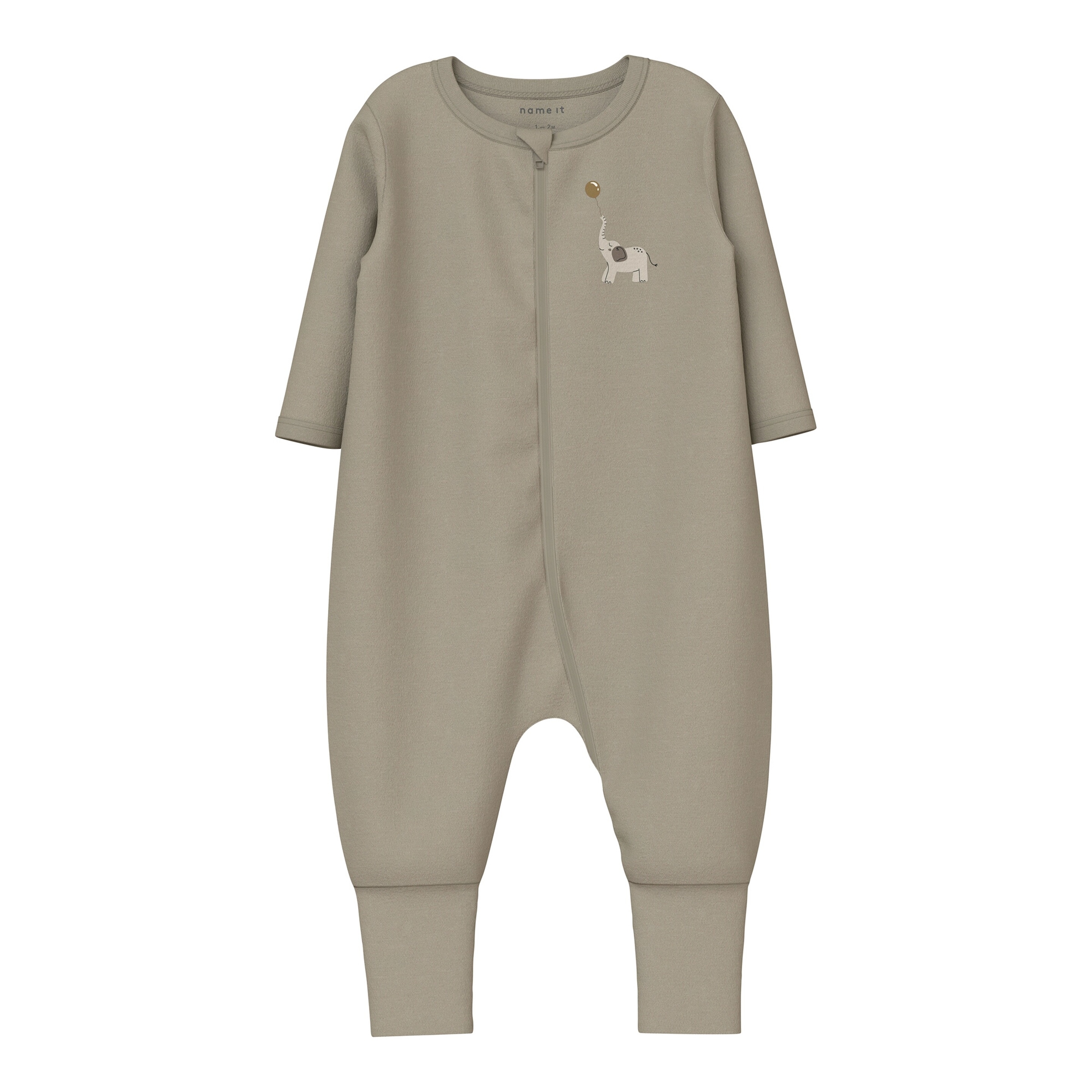 2er-Pack Schlafoveralls mit Klappfuß Tiere