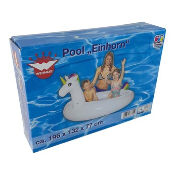 Pool Einhorn 196x132x77 cm