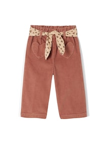 Baby Cordhose mit Gürtel und Herz-Taschen, Dehnbund