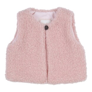 Gilet sans manches en peluche