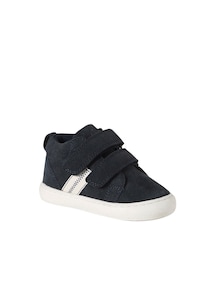 Baby Mid-Sneakers aus Leder mit Klett