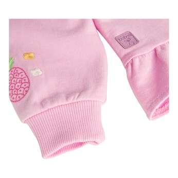 Sweatjacke Ananas Rüschen