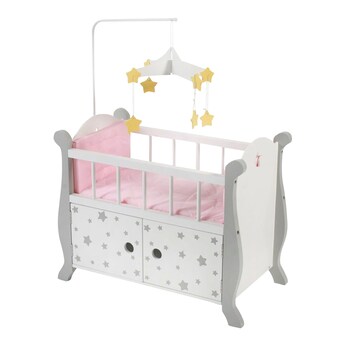Puppenbett mit Mobile