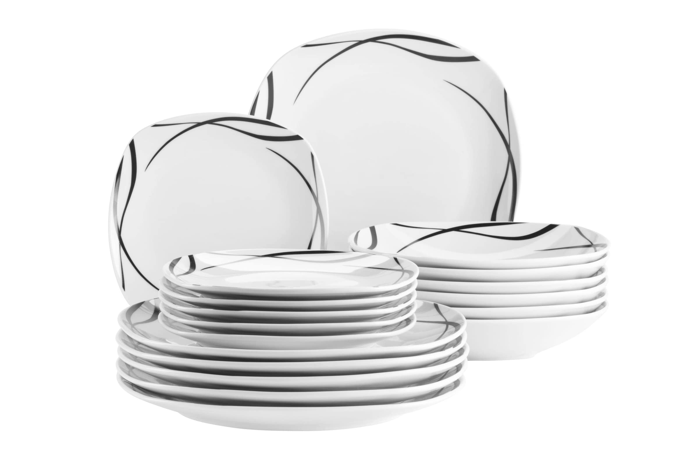 Teller Set, Porzellan DECORA