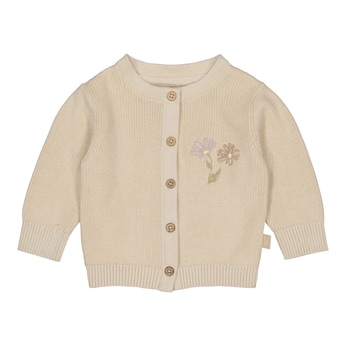 Strickjacke Blumenstickerei