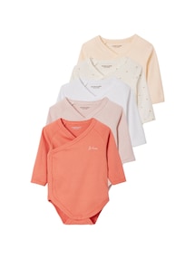 5er-Pack Baby Wickelbodys, lange Ärmel