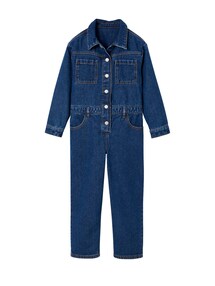 Mädchen Denim-Jumpsuit, Worker-Style