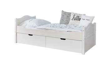 Einzelbett "Leni" 90x200 Kiefer Weiß