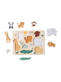 Baby XL-Puzzle DSCHUNGEL aus Holz FSC®