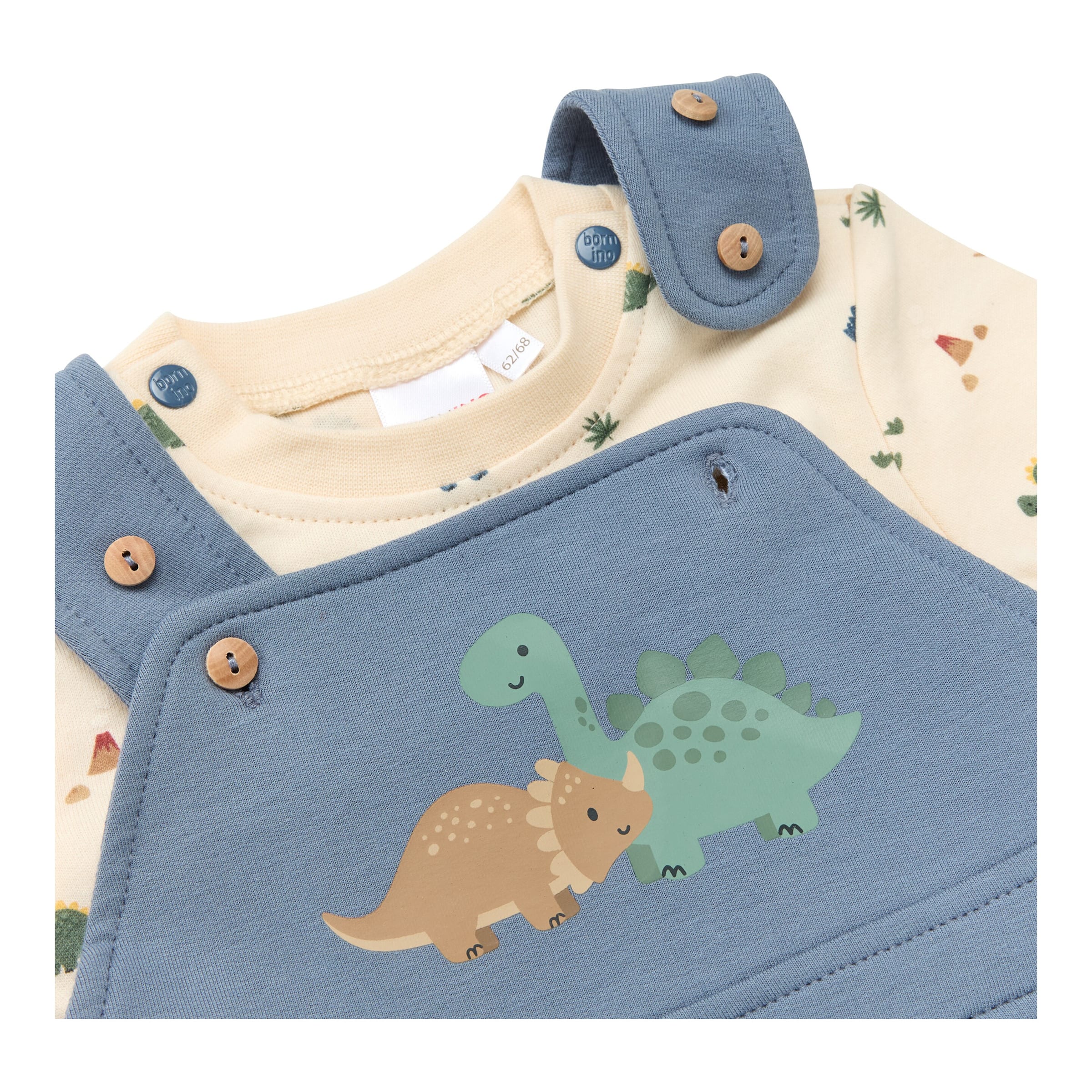2-tlg. Set Latzhose mit Shirt Wild Nature