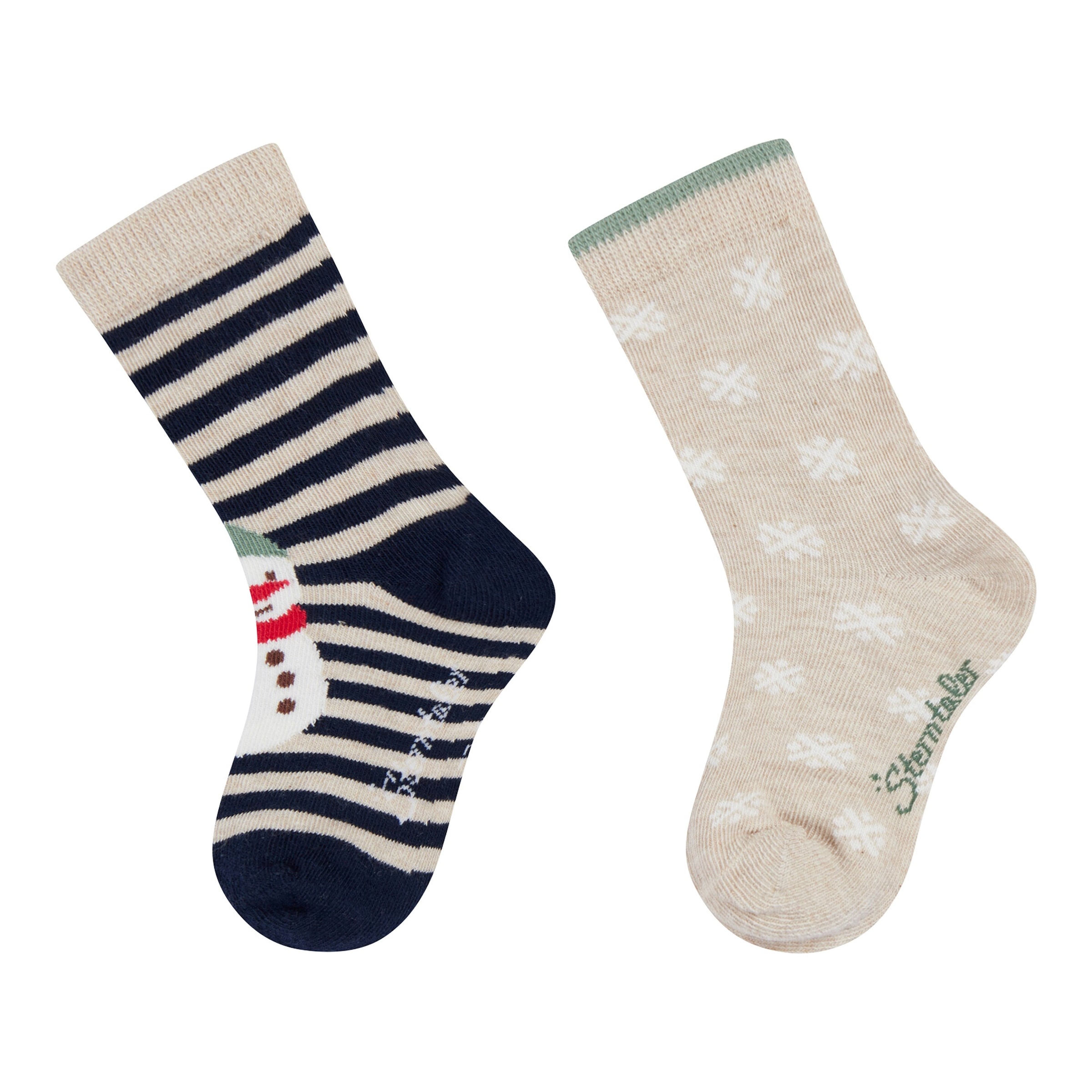 Sterntaler 2er-Pack Socken Schneemann Schneeflocke