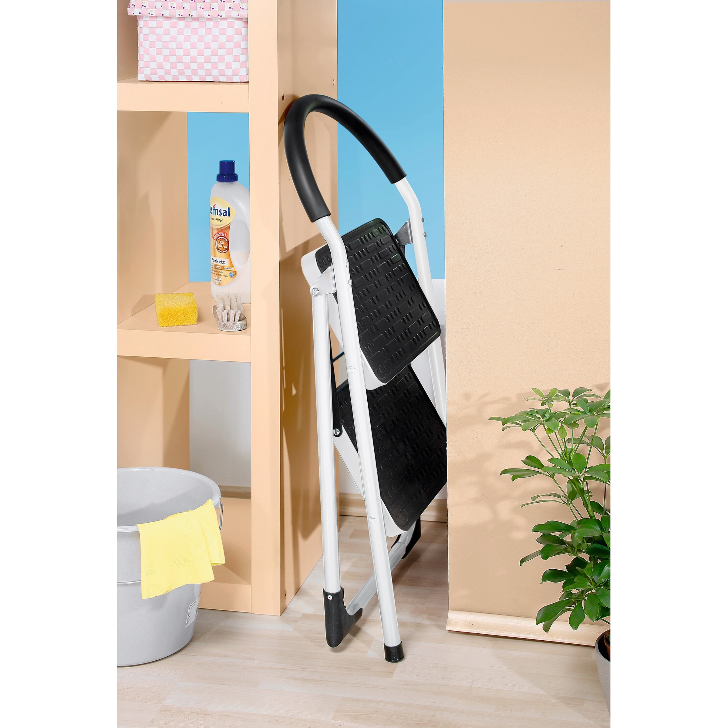 Tritt-Sitz, Trittleiter, klappbar