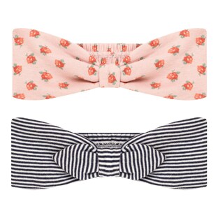 2er-Pack Haarbänder Blumen Ringel
