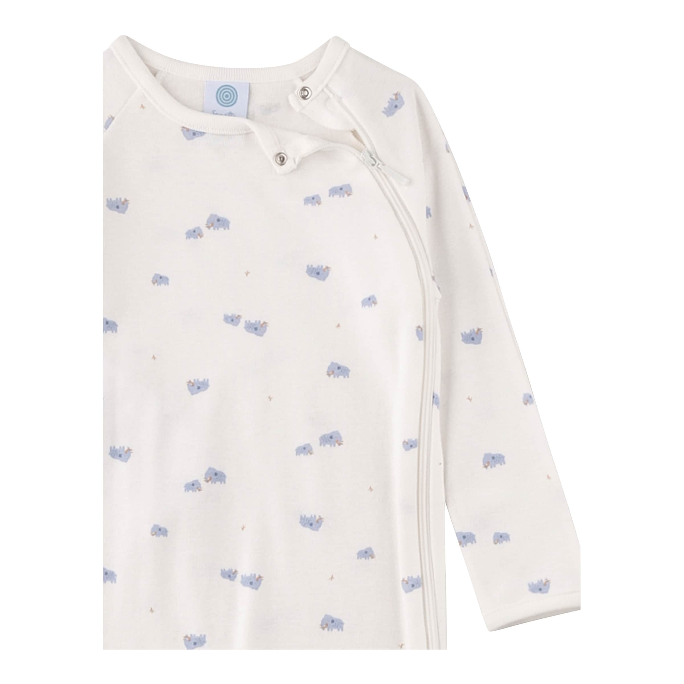 Schlafoverall mit Klappfuß Mammut