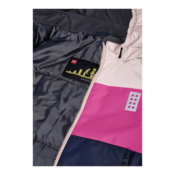 Winterjacke mit abnehmbarer Kapuze LWJER Colorblock