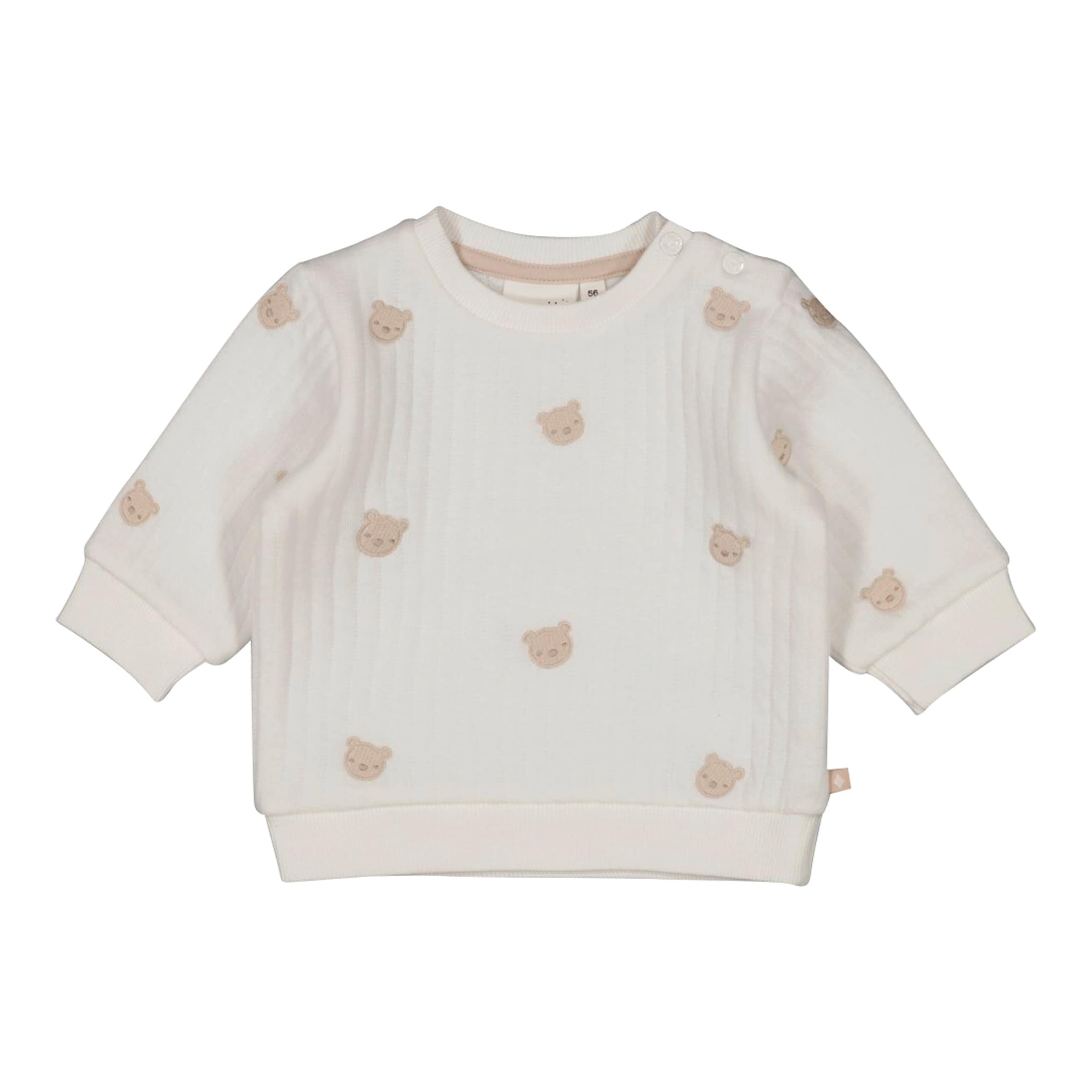Feetje Sweatshirt Bären-Stickerei Rippqualität