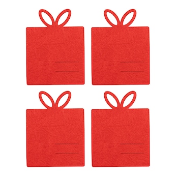 Lot de 4 pochettes cadeau en feutre pour billets