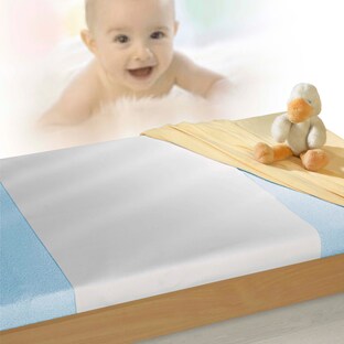 Makian - Wasserdichte Betteinlage / Matratzenauflage für Baby- &  Reisebetten - Molton 60 x 120 cm 