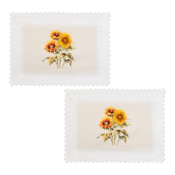 Sets de table «Tournesol», lot de 2