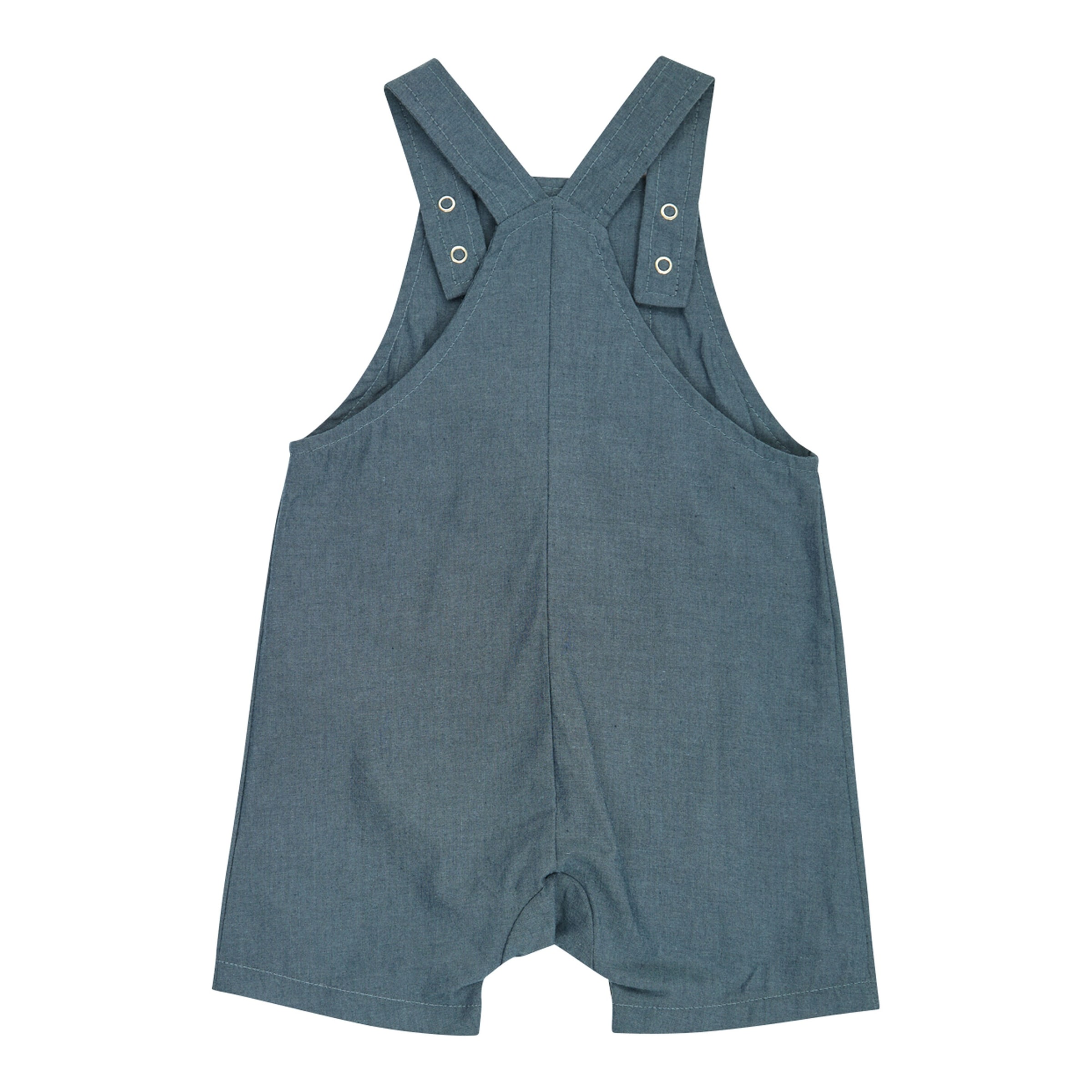 Müsli Chambray-Latzhose kurz