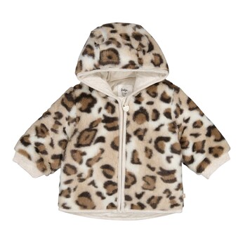 Plüschjacke Kapuze mit Ohren Leo
