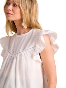 Leichte Umstandsbluse mit Spitzendetails