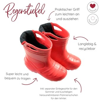 Gummistiefel in verschiedenen Farben