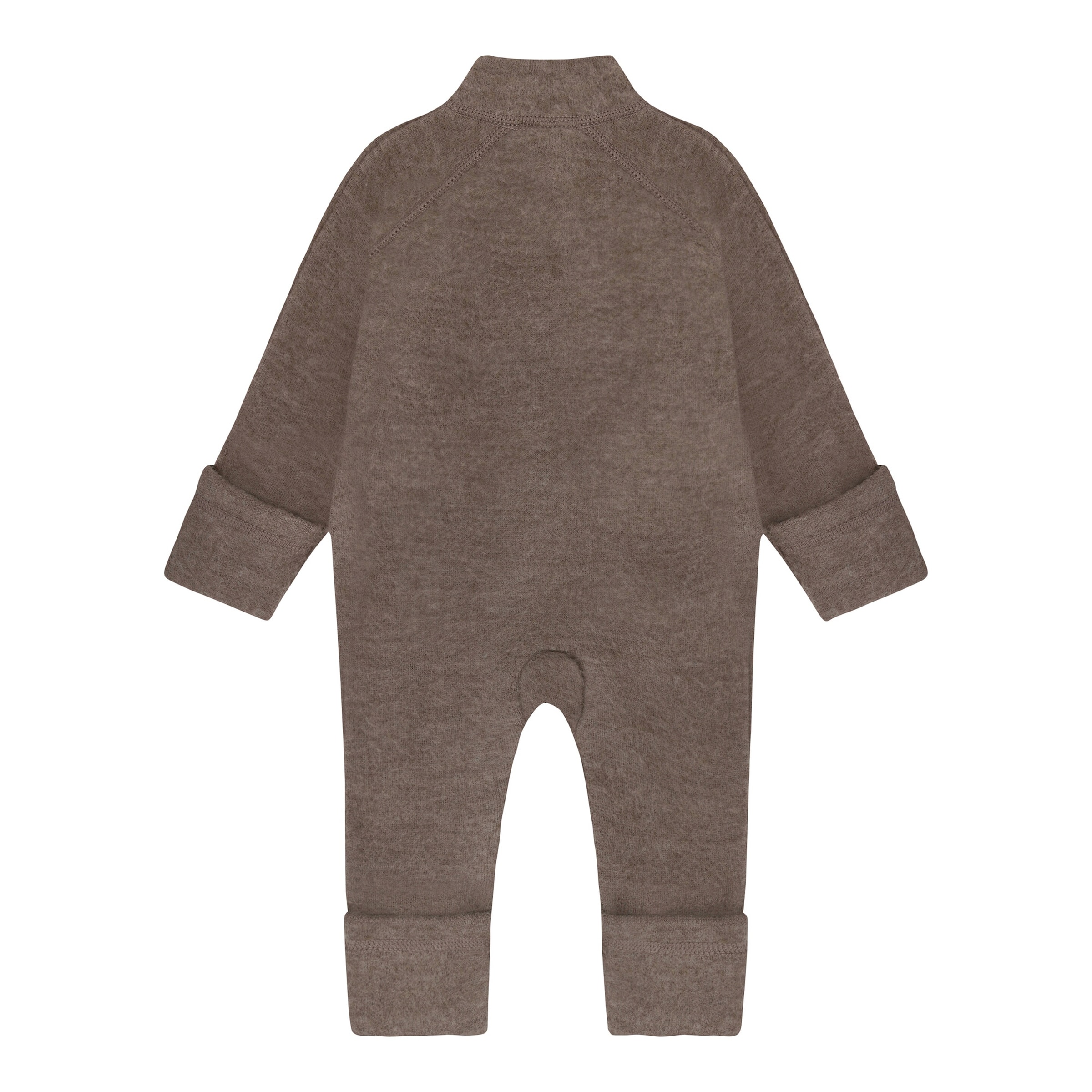 Celavi Wollfleece-Overall mit Klappbündchen
