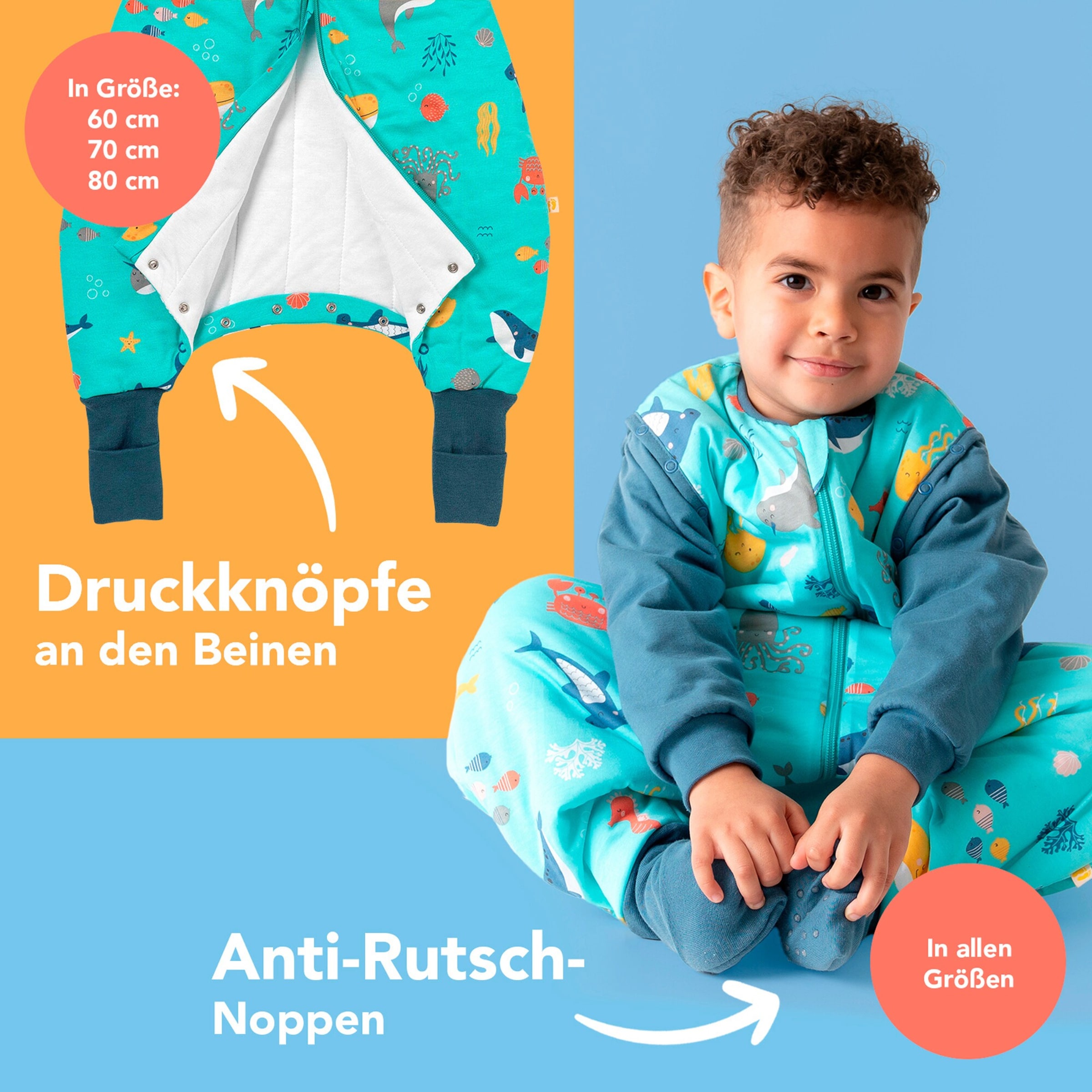 Schlummersack Schlafsack mit Füßen 2.5 Tog