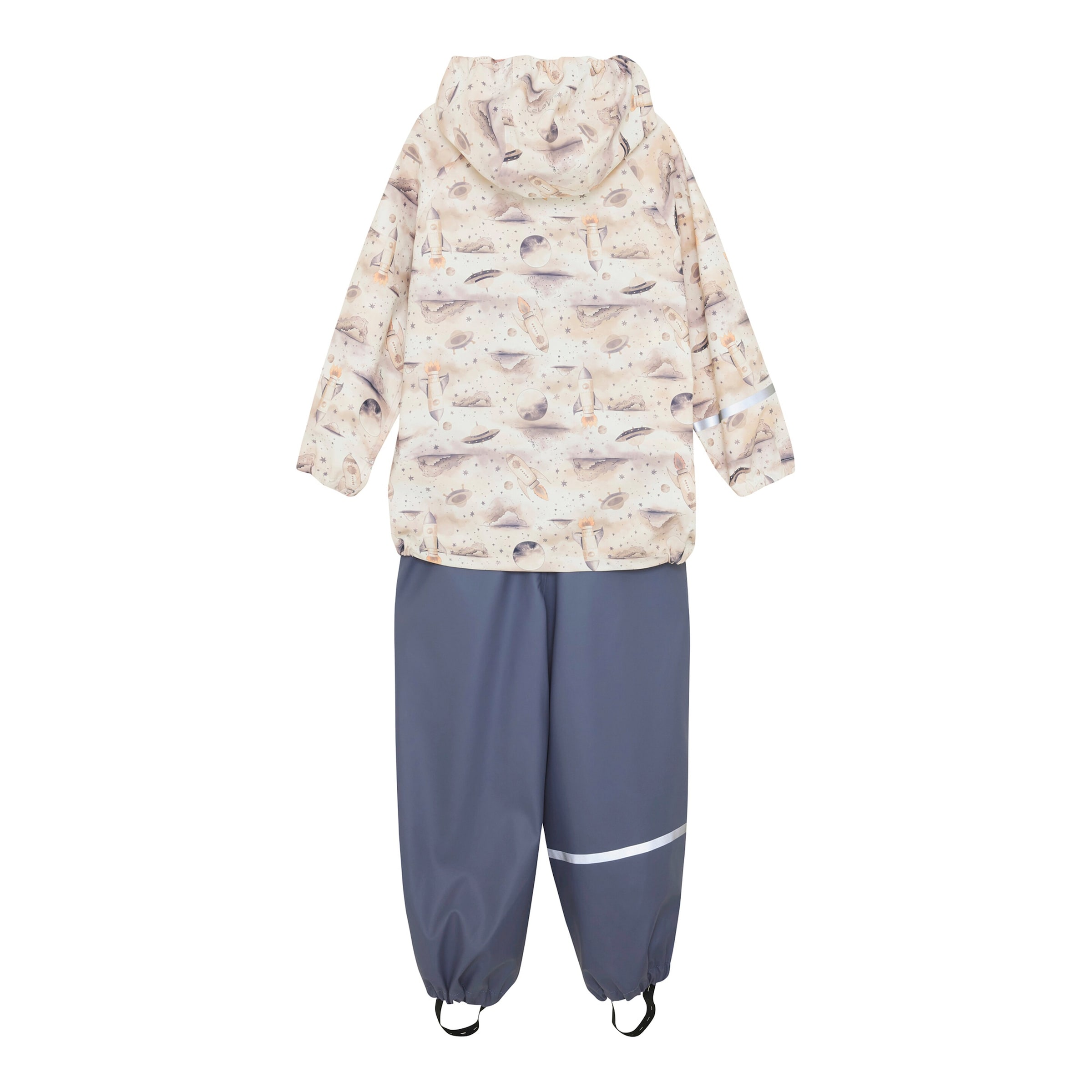 Celavi 2-tlg. Set Regenjacke und Regenhose Weltall