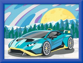 Blauer Lamborghini