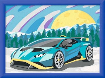 Blauer Lamborghini