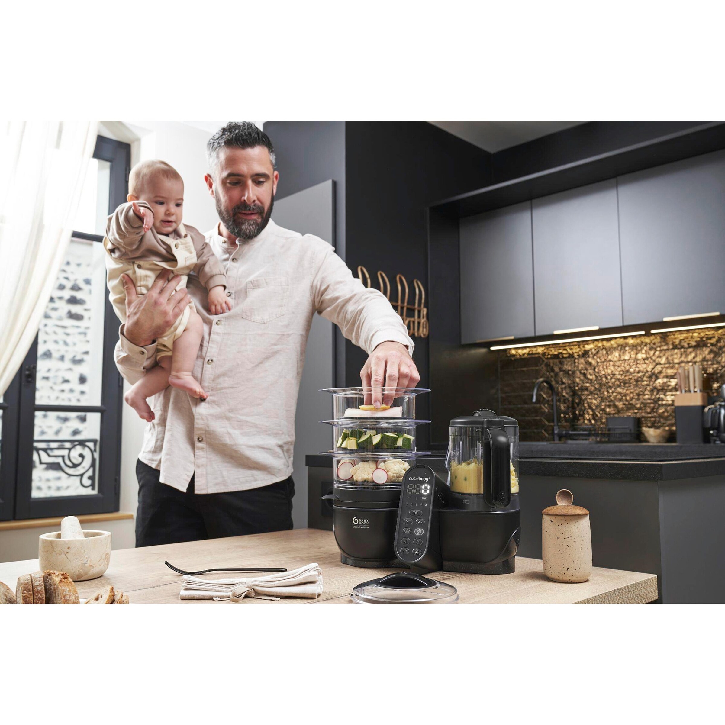 17% Rabatt! Babymoov Babynahrungszubereiter und Sterilisator Nutribaby Plus XL 17% Rabatt! Babymoov Babynahrungszubereiter und Sterilisator Nutribaby Plus XL