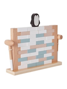 Geschicklichkeitsspiel MAUER UND PINGUIN aus Holz FSC®