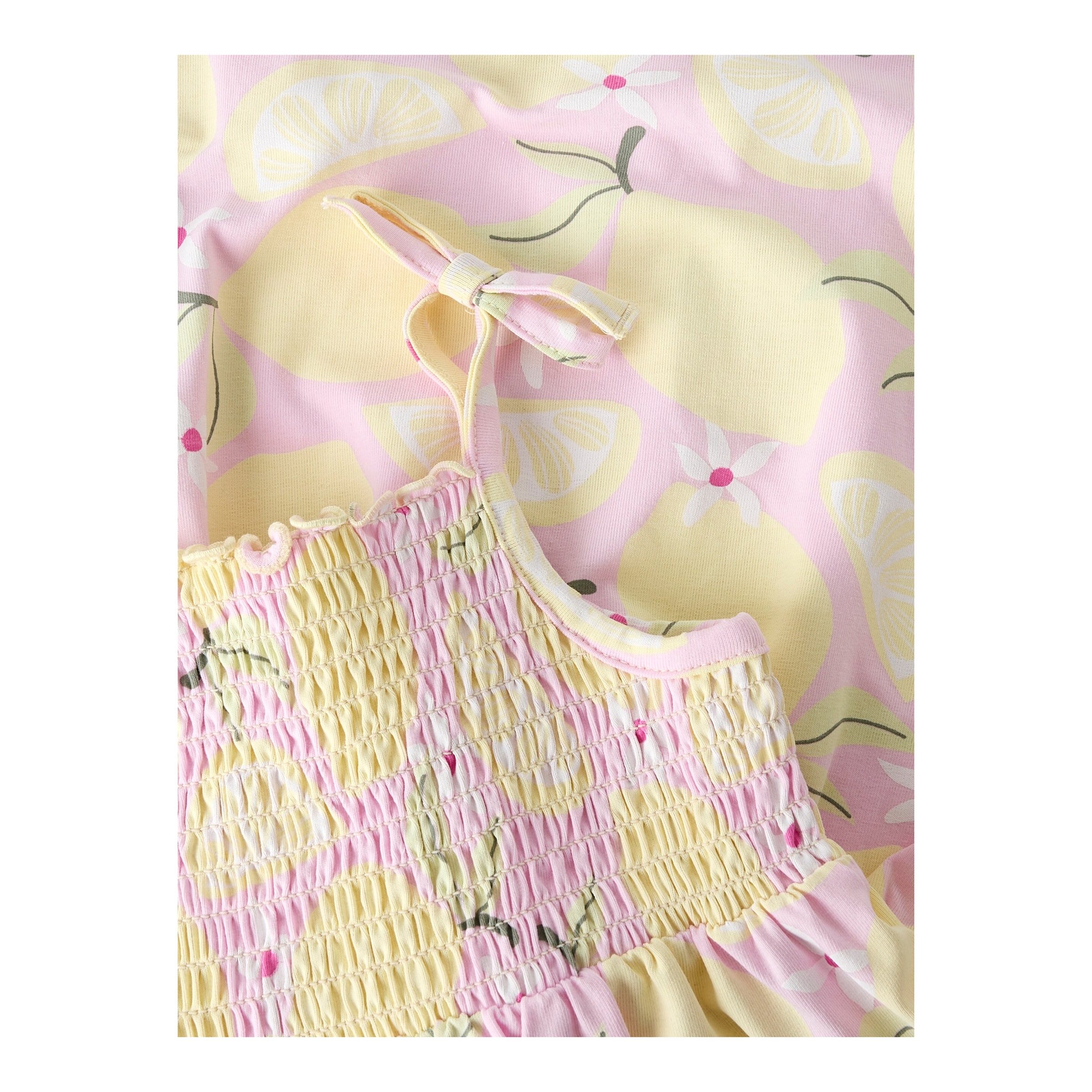 Kleid ohne Arm Zitronen