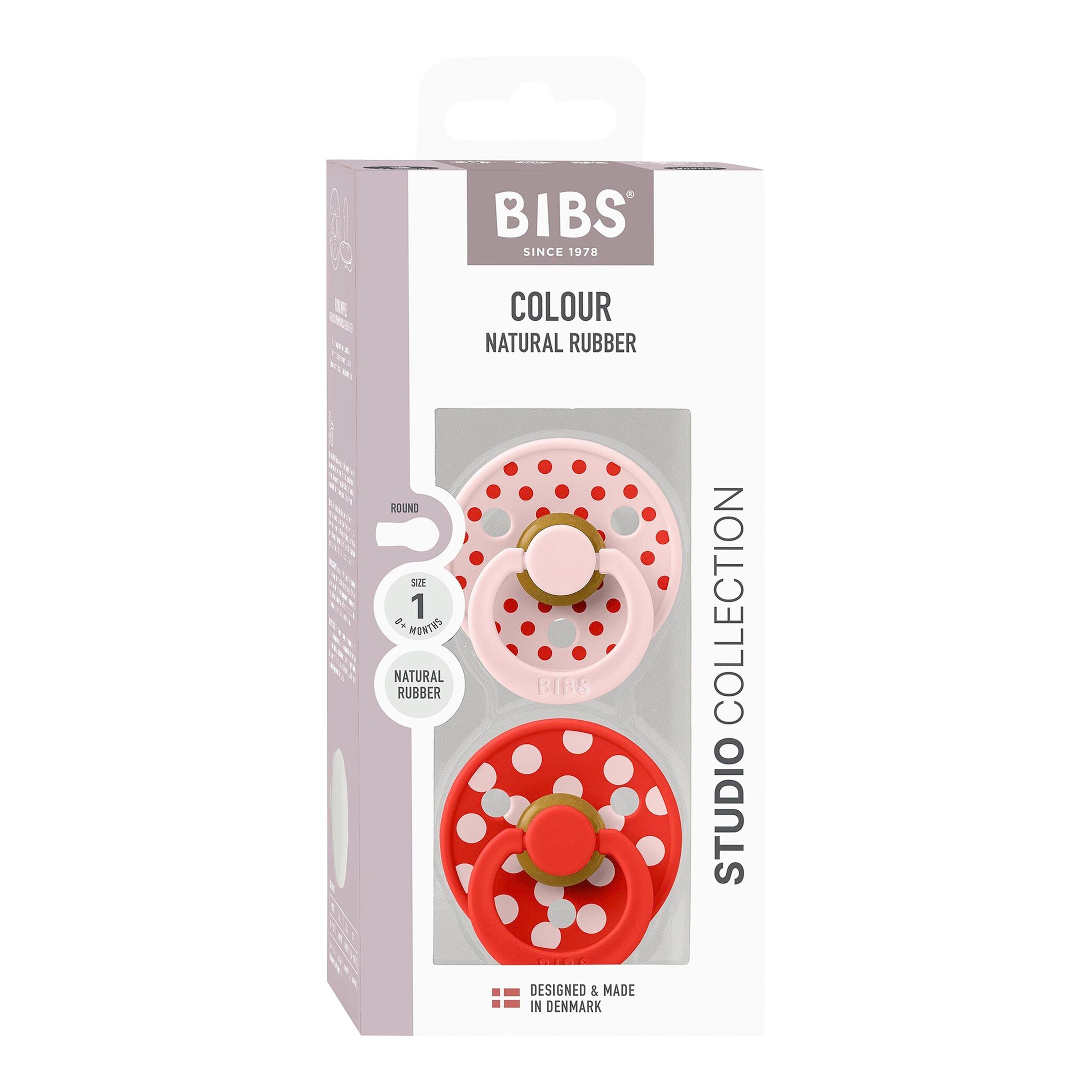 2er-Pack Polka Collection Schnuller Latex, 0-6M