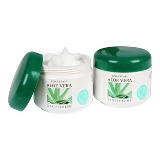 Crèmes de jour et de nuit « Aloe Vera », 2x 125 ml
