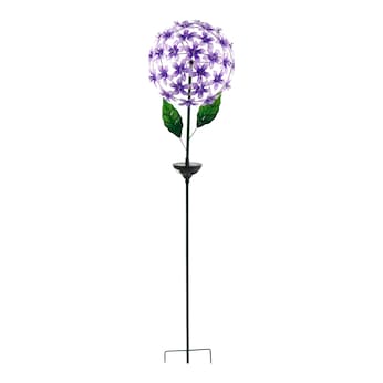 Solar-LED-Gartenstecker "Hibiskus"