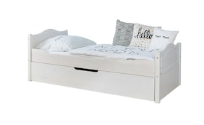 Einzelbett "Leni" 90x200 Kiefer Weiß
