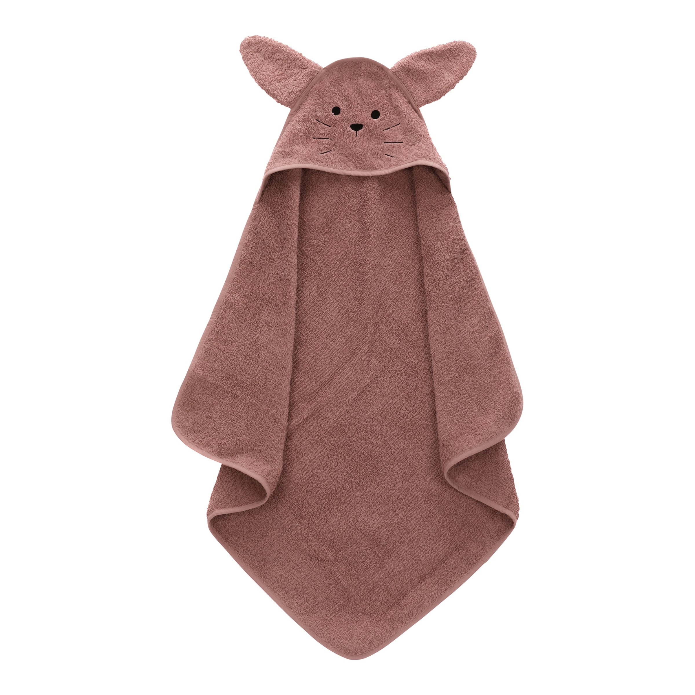 Fillikid Kapuzenbadetuch 75x75 cm rosa