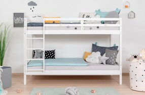 Etagenbett Stockbett Rene Kiefer massiv Weiß
