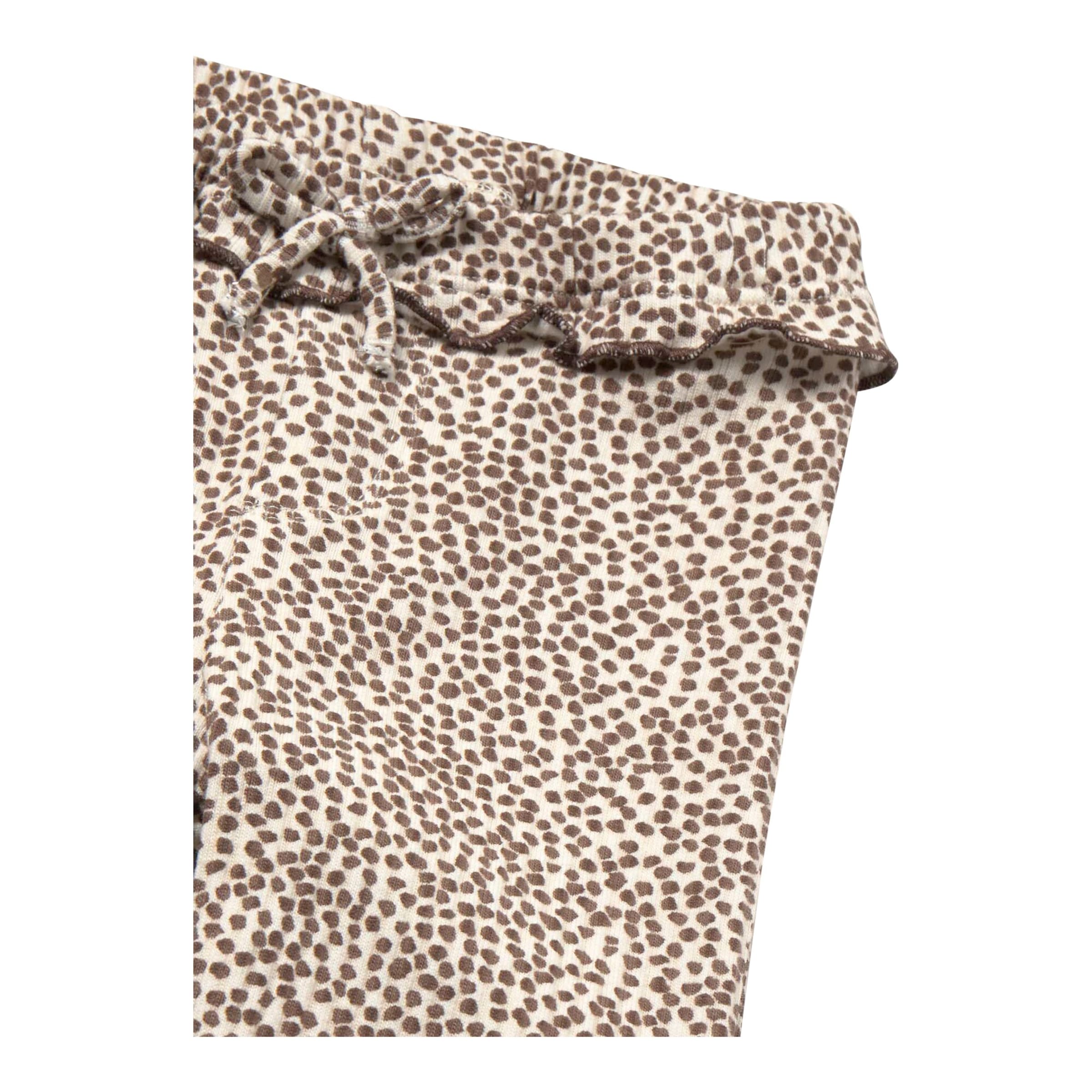 Leggings Punkte Rippqualität